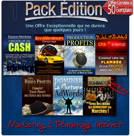 Pack Infoproduits Marketing Internet Droit de Label Privé